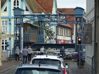 Die Hubbrücke in Betrieb