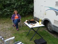 abends auf dem Parkplatz in Malchow