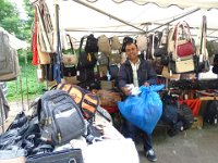 Sonntags auf einem Markt - neuer Rucksack