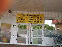 Die Öffnungszeiten sind anders wie bei uns