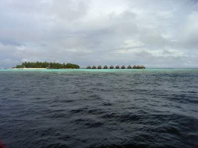 Unsere Insel von der Rückfahrt aus fotografiert